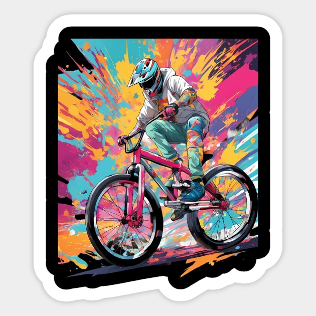 Cycling Bicycle Sticker by animegirlnft